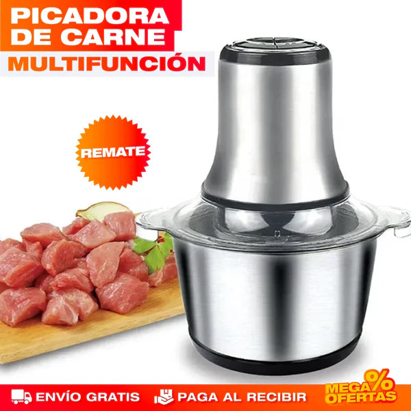 MOLINO PICADOR ELÉCTRICO ACERO INOXIDABLE 2 LITROS (TAMAÑO GRANDE)