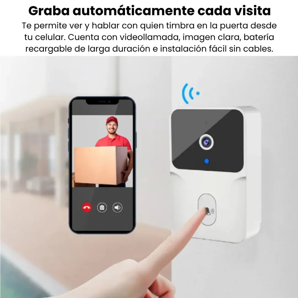 Timbre inteligente M8 PRO Con camara ¡Alta Seguridad! ✅
