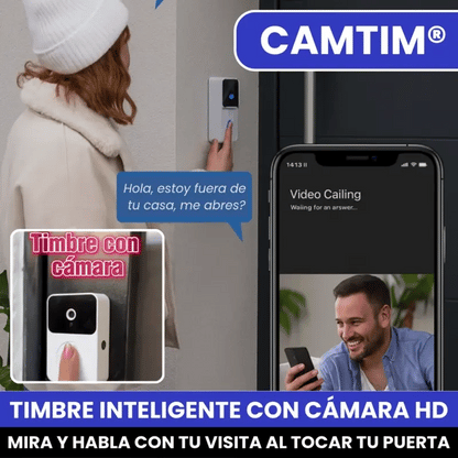 Timbre inteligente M8 PRO Con camara ¡Alta Seguridad! ✅