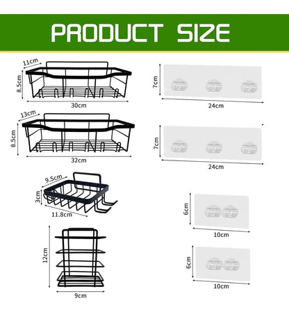 BathRack™ Pack x5 Organizador de Baño Premium