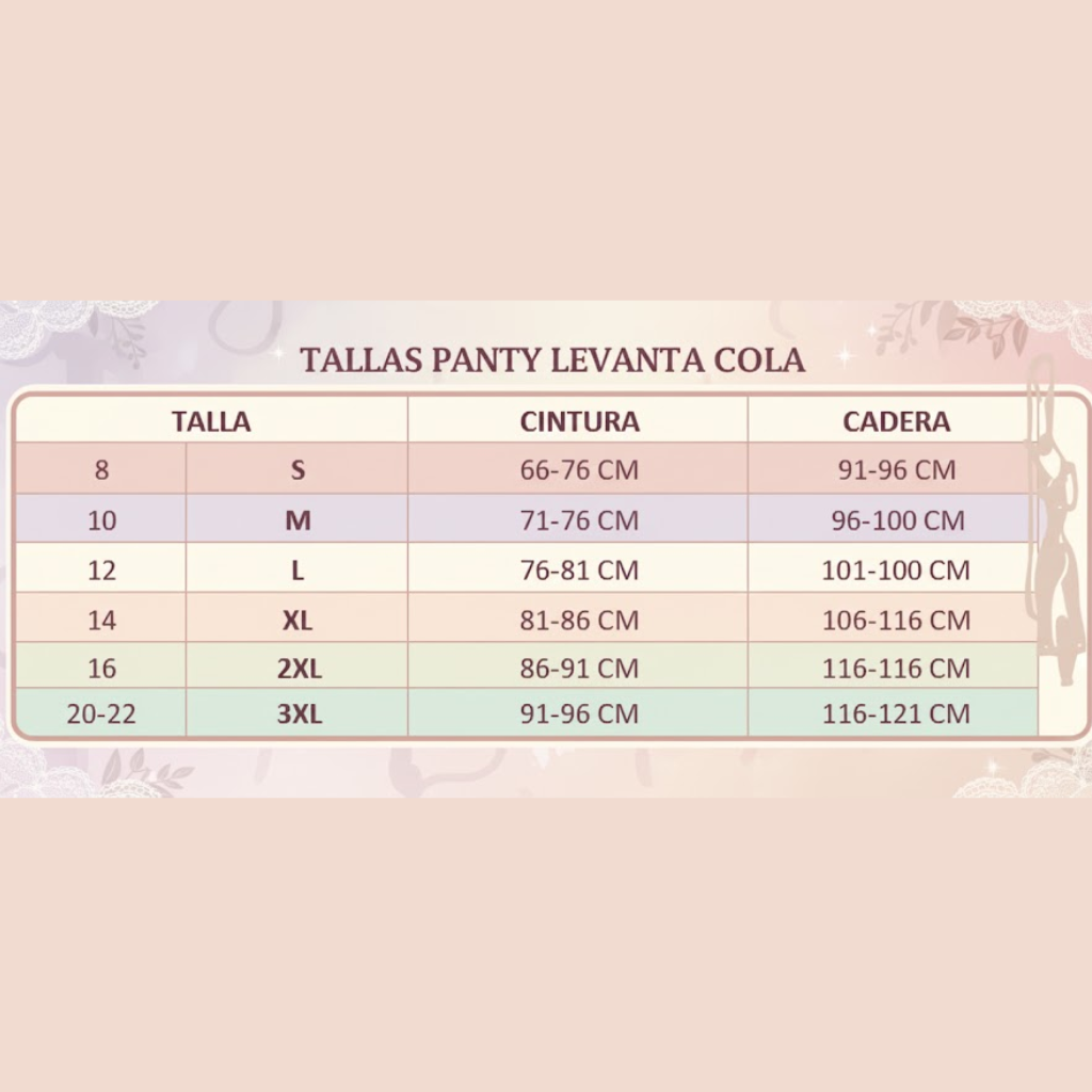 Panty Faja Levanta Cola sin Costuras