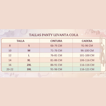 Panty Faja Levanta Cola sin Costuras